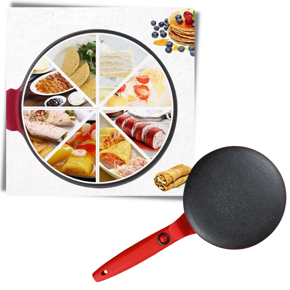 Non-Stick Electric Crepe Maker - Ozerty