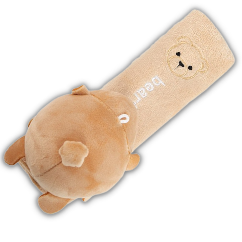 Car Seat Belt Cover -Beige Bear - Ozerty