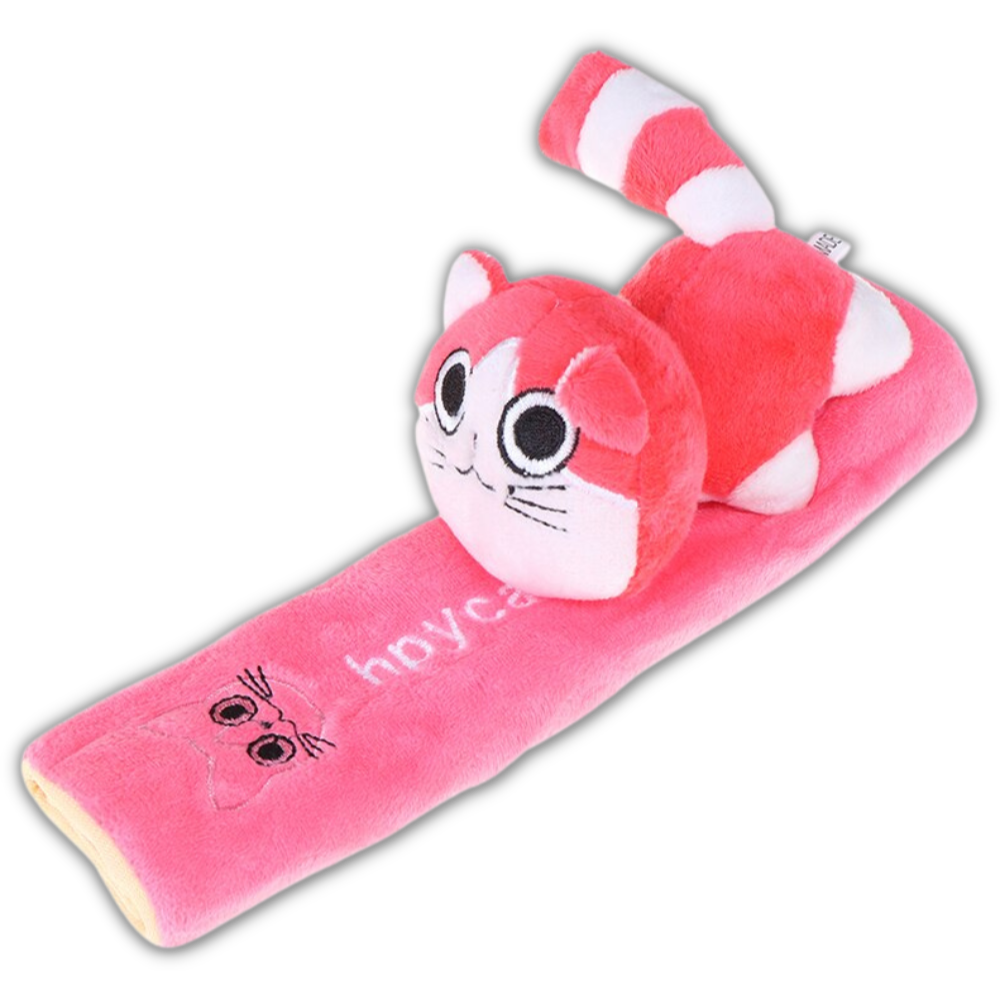 Car Seat Belt Cover -Pink Cat - Ozerty