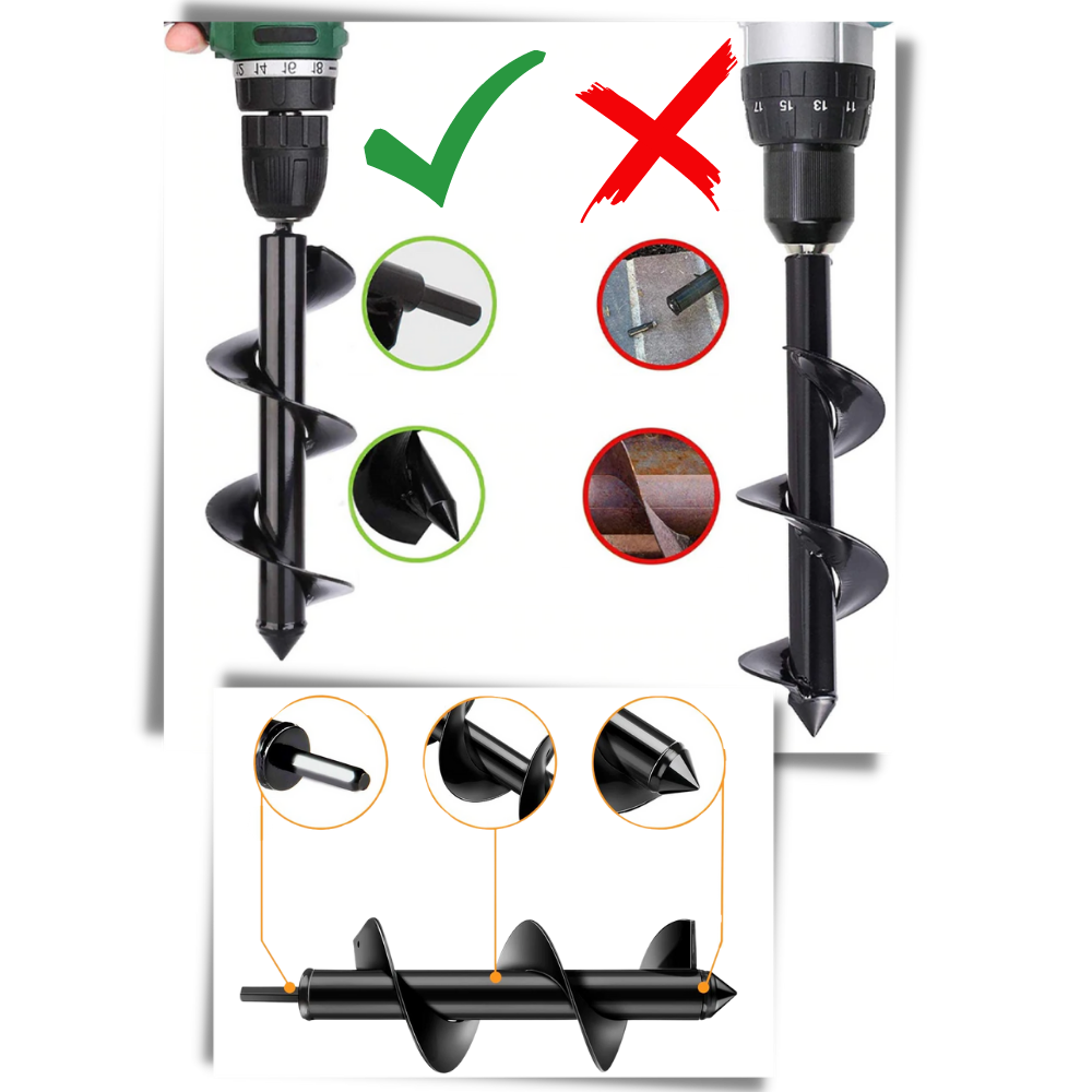 Garden Spiral Hole Drill Bit
 - Ozerty