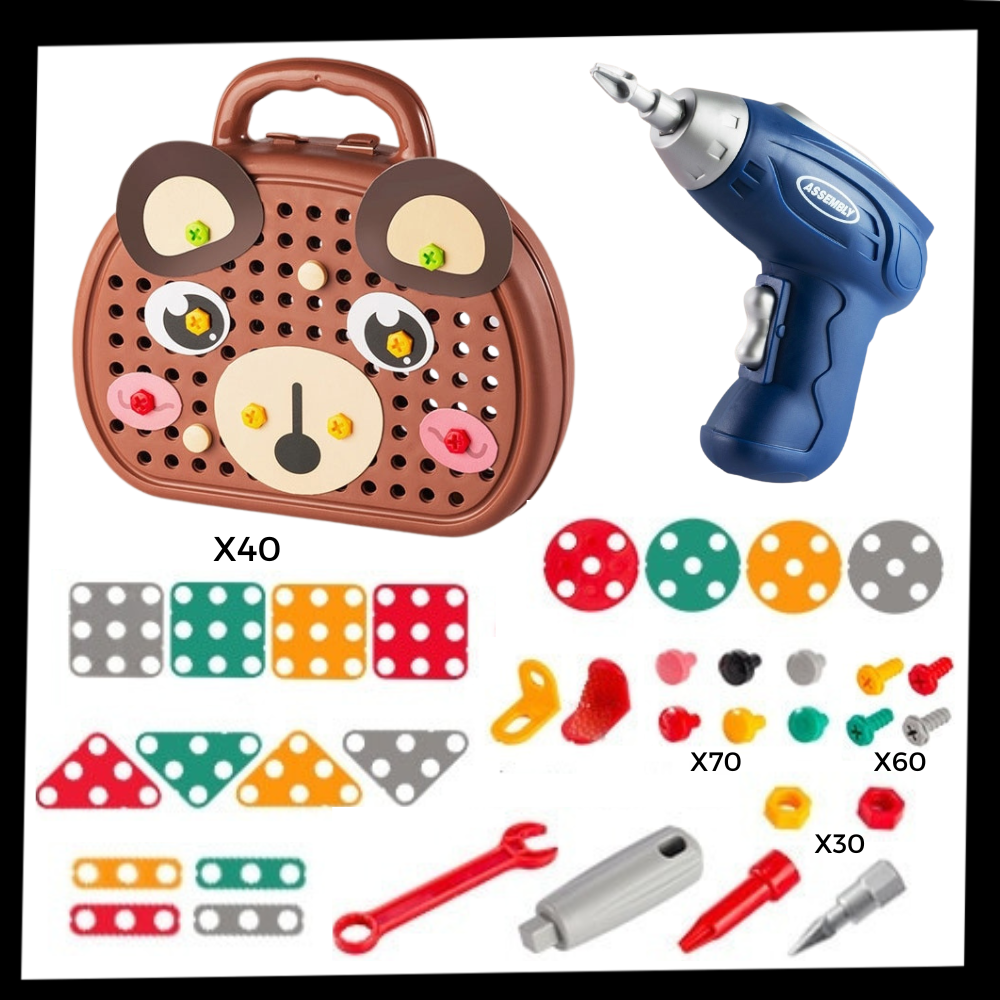 Educational Puzzle Toy and Drill Kit - Ozerty