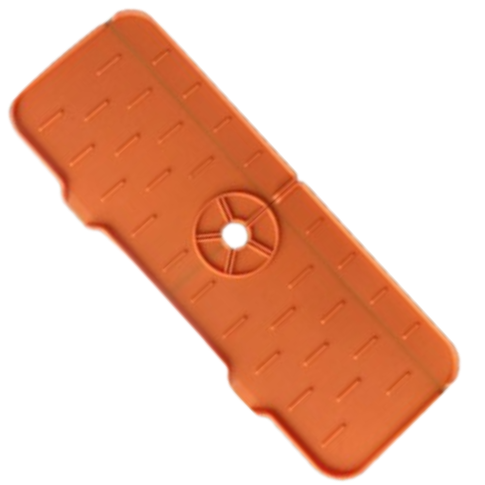 Kitchen Splash Guard Faucet Silicone Mat -Orange - Ozerty