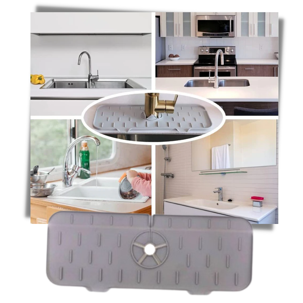 Kitchen Splash Guard Faucet Silicone Mat - Ozerty