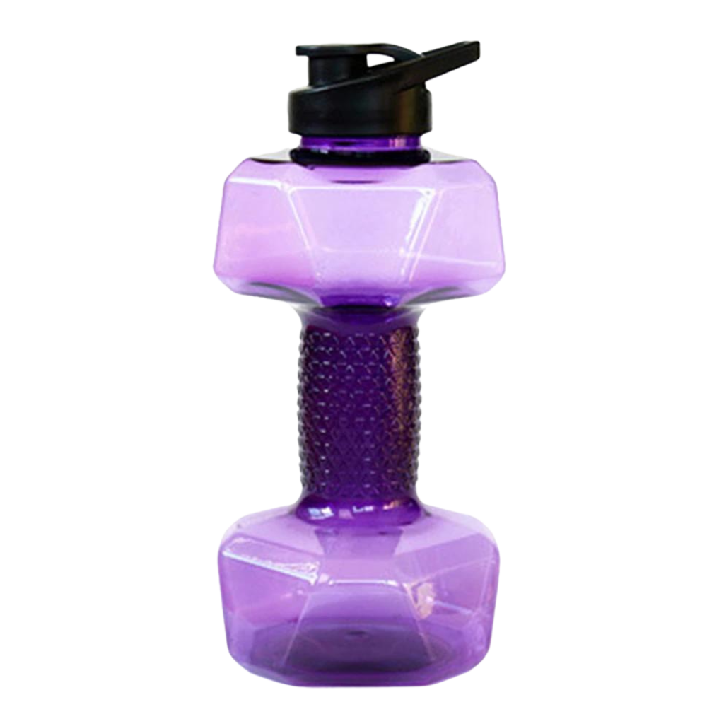 Dumbbell Water Bottle -Purple - Ozerty