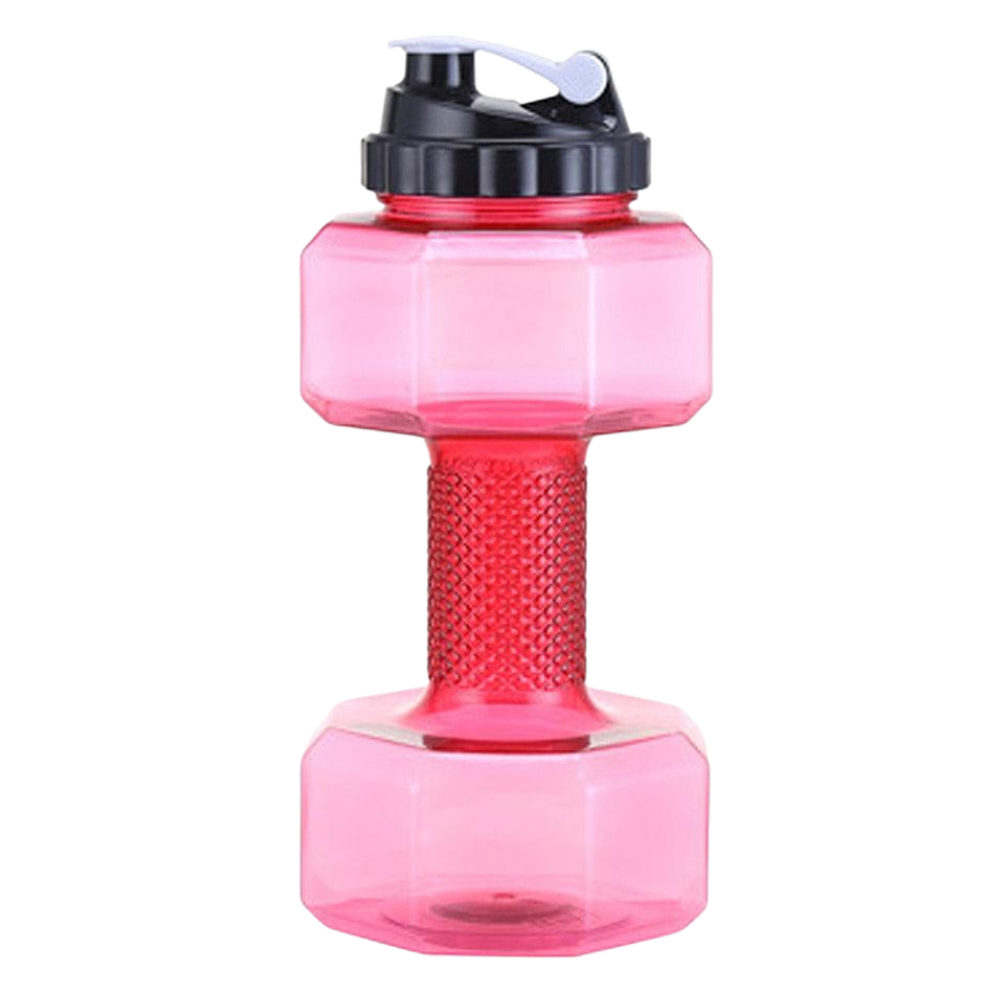 Dumbbell Water Bottle -Red - Ozerty