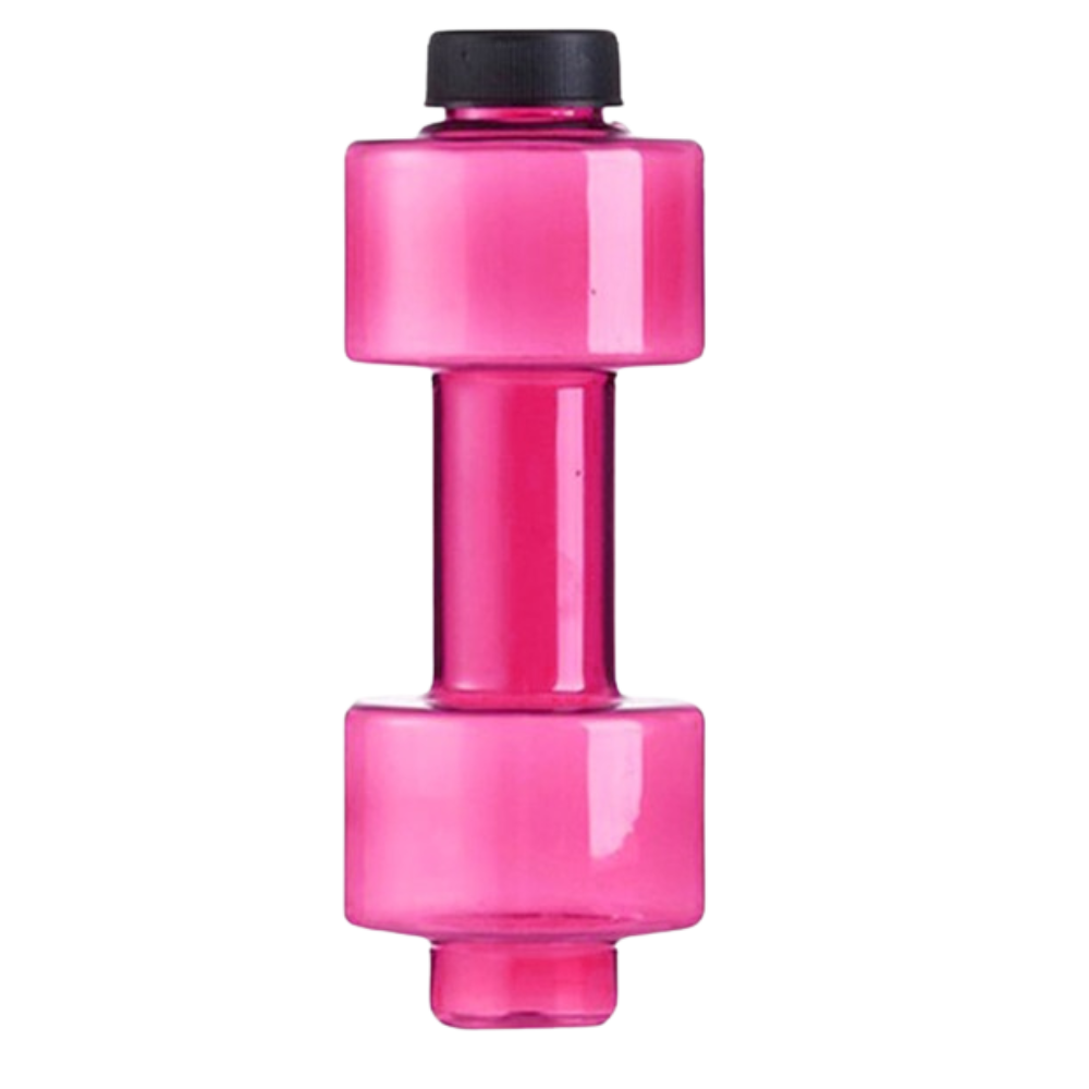 Dumbbell Water Bottle -Red - Ozerty