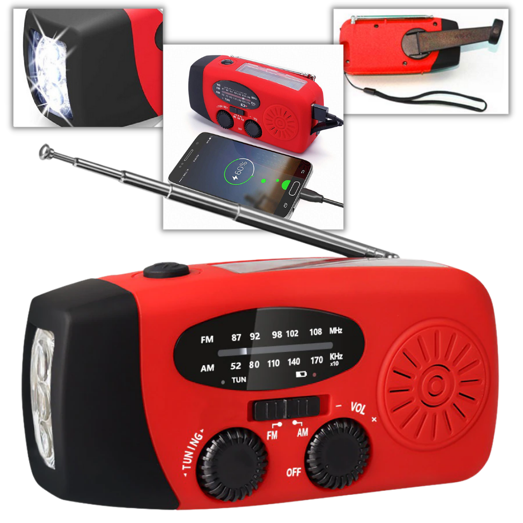 Multifunctional Dynamo Emergency Radio - Ozerty