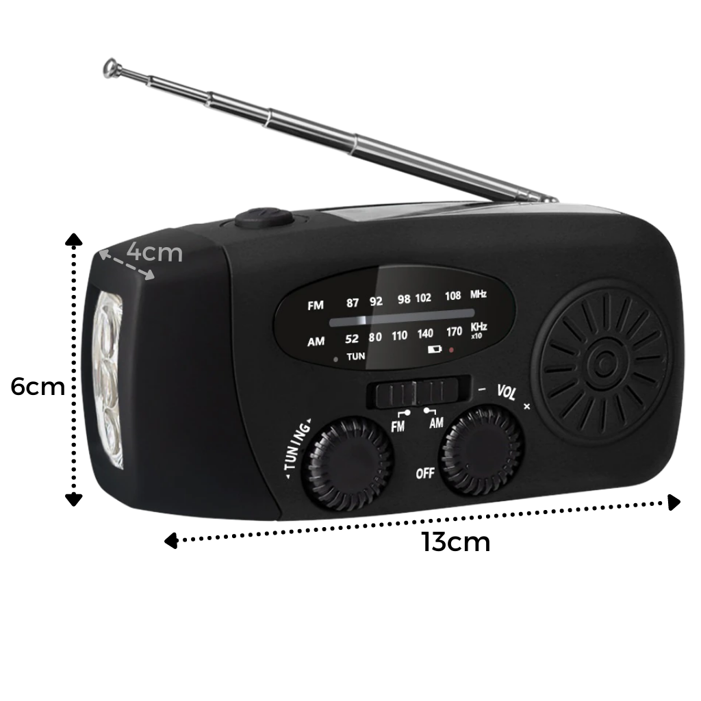 Multifunctional Dynamo Emergency Radio - Ozerty