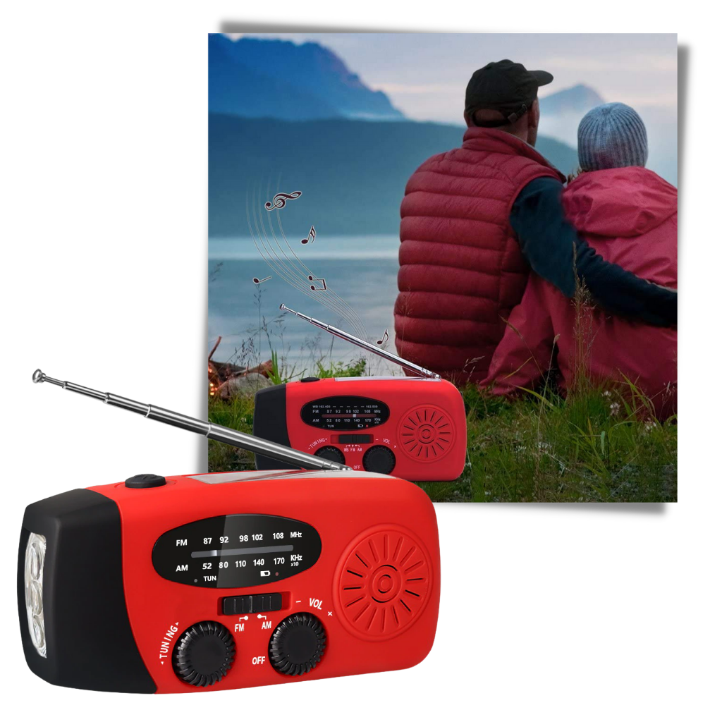 Multifunctional Dynamo Emergency Radio - Ozerty