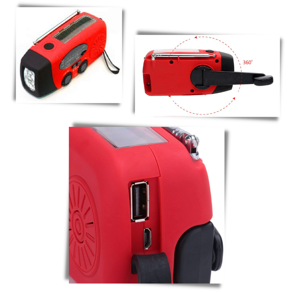 Multifunctional Dynamo Emergency Radio - Ozerty