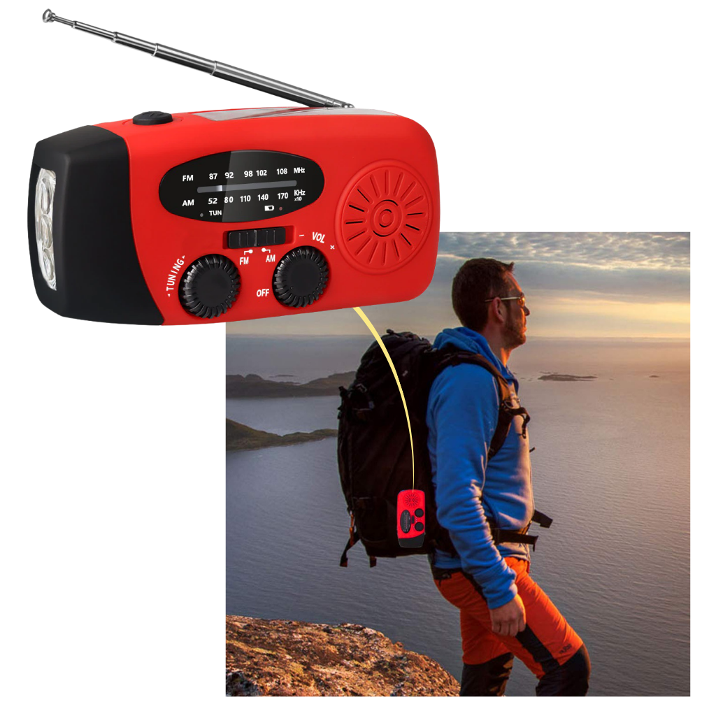 Multifunctional Dynamo Emergency Radio - Ozerty