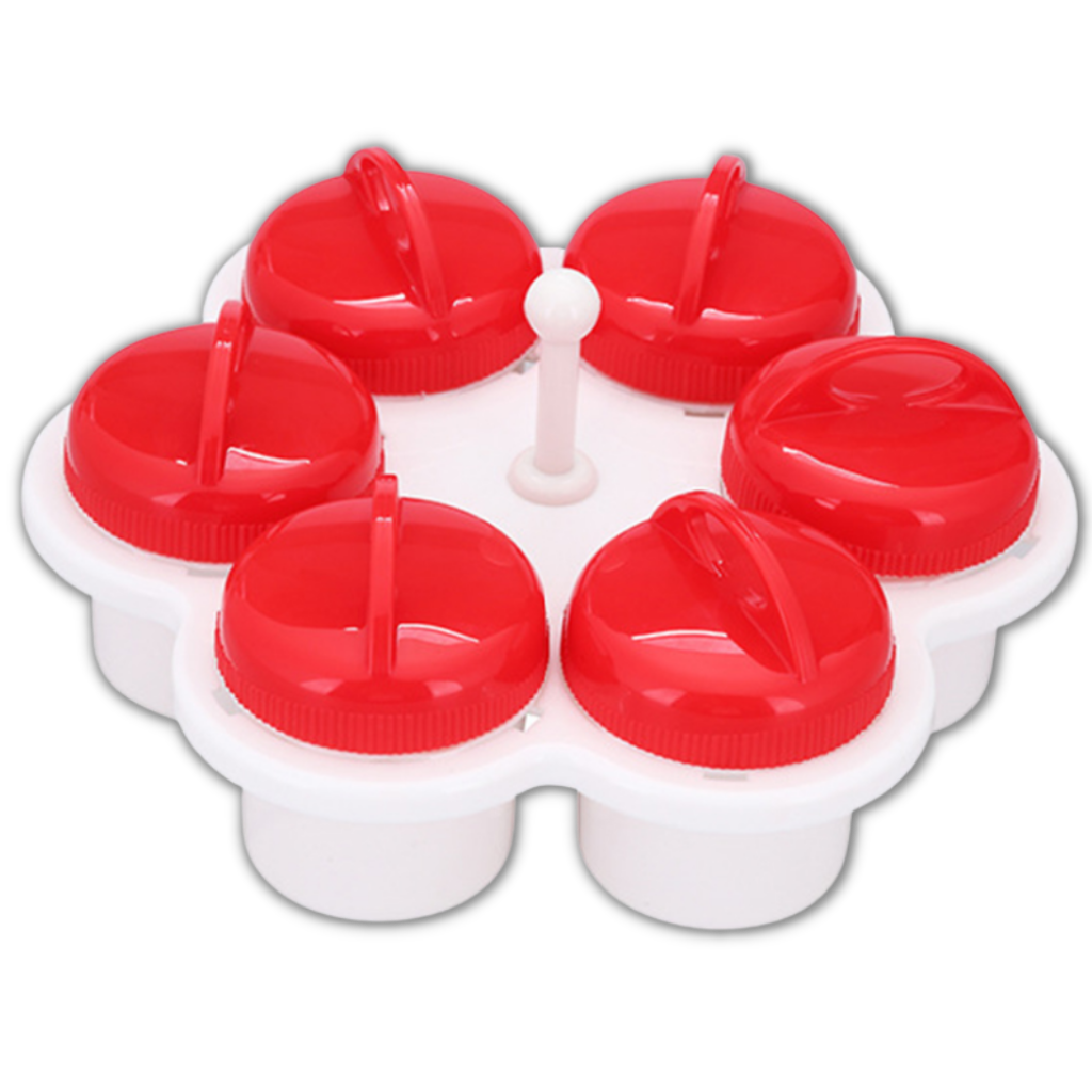 Pack of 6 Fancy Shape Egg Cookers - Ozerty