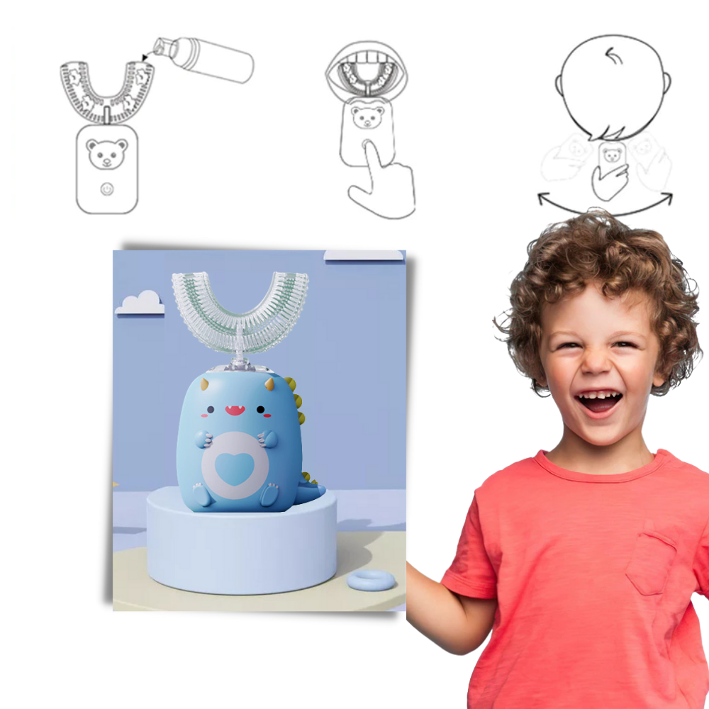 Electric U-Shaped Toothbrush for Kids - Ozerty