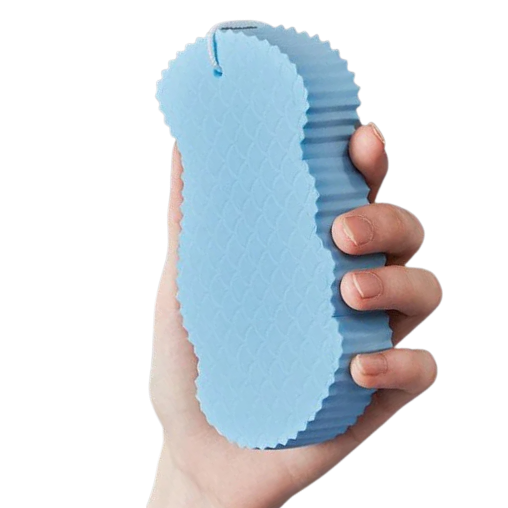 Soft Exfoliating Body Sponge -Blue - Ozerty