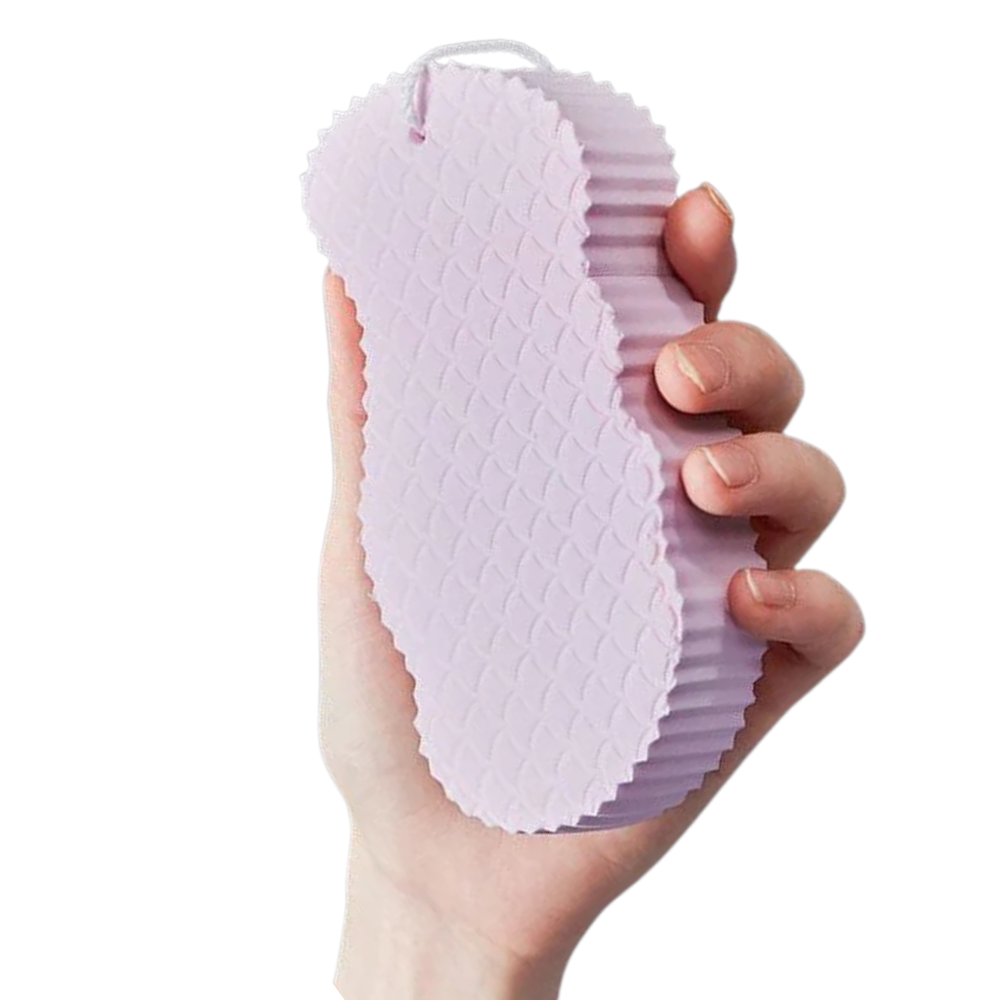 Soft Exfoliating Body Sponge -Pink - Ozerty