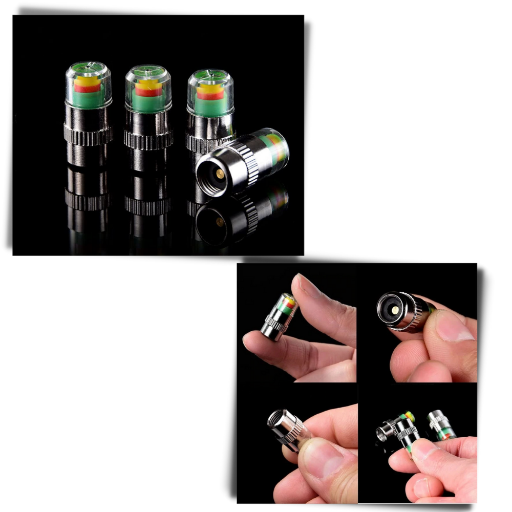 Pack of 4 Car Tire Pressure Sensors - Ozerty