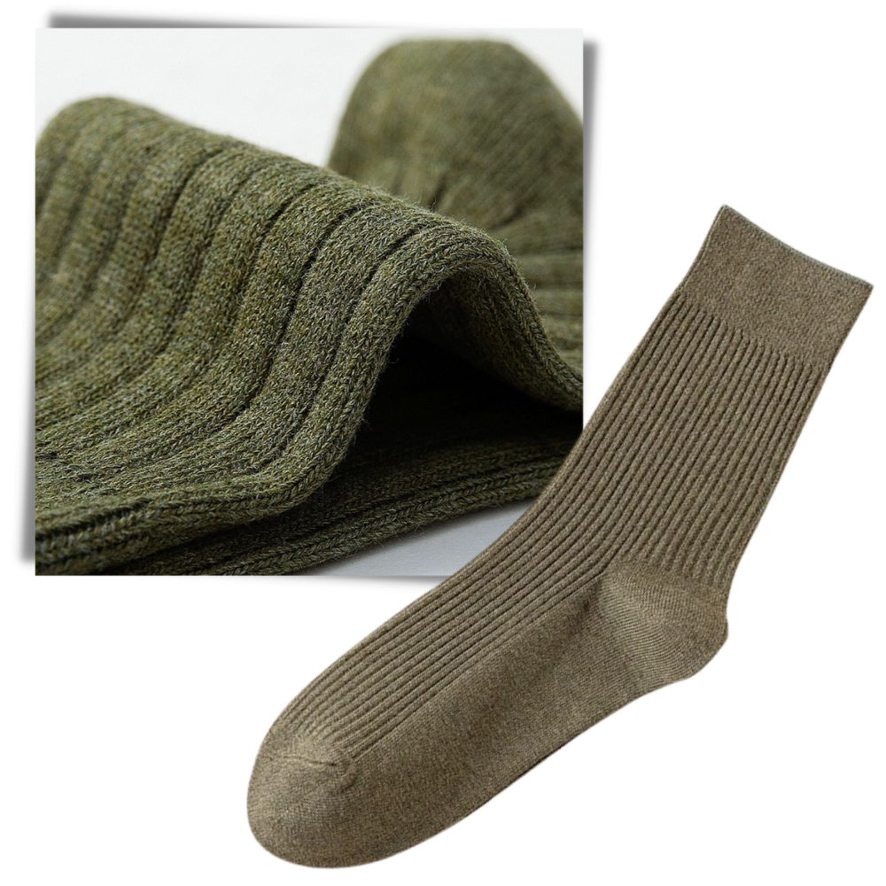 Men's Ribbed Socks (2 Pairs) - Ozerty