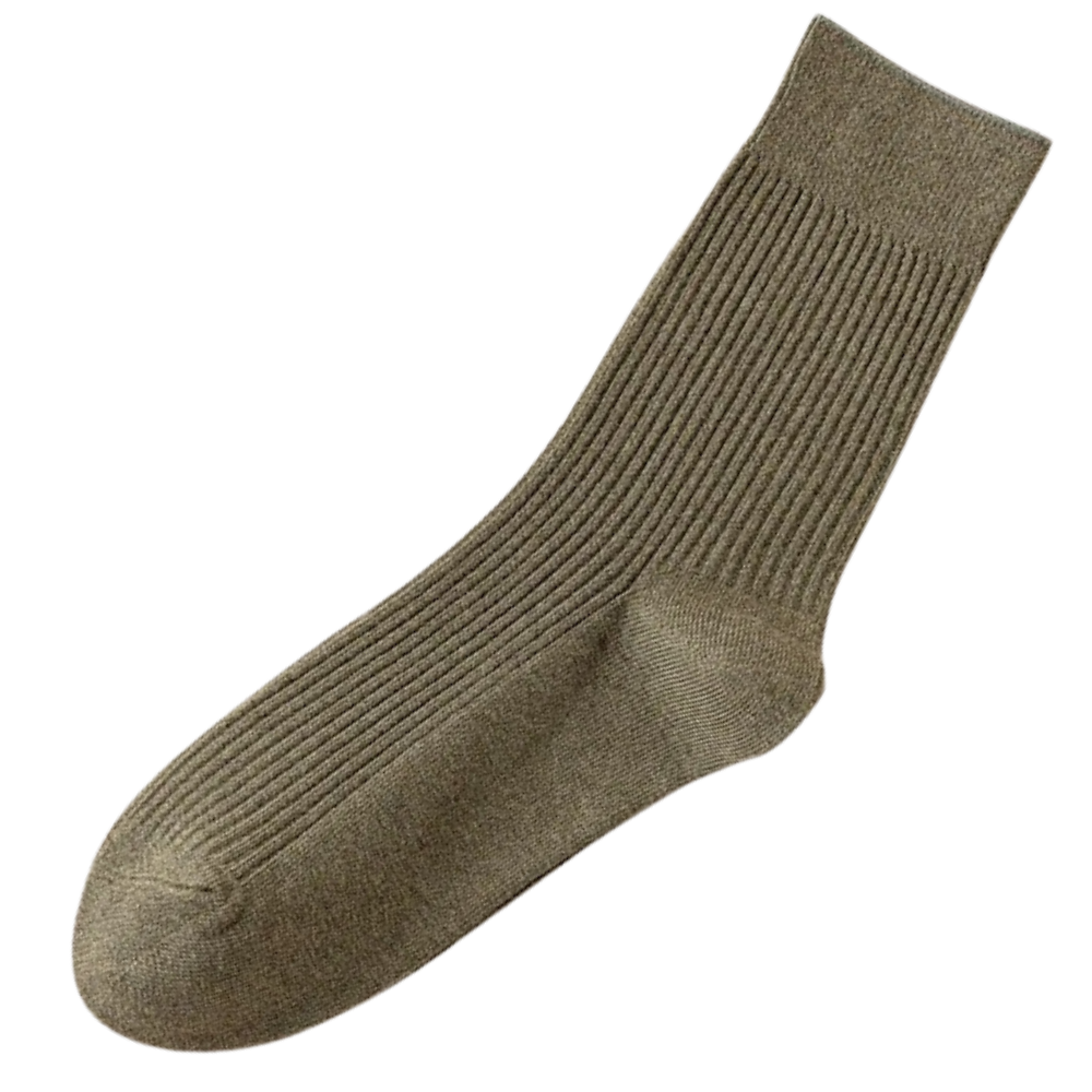 Men's Ribbed Socks (2 Pairs) -Army Green - Ozerty