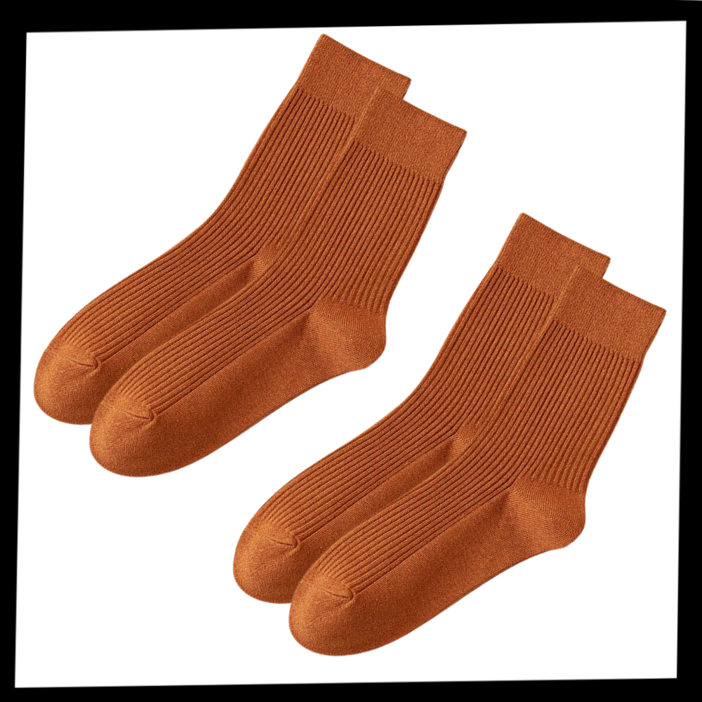 Men's Ribbed Socks (2 Pairs) - Ozerty