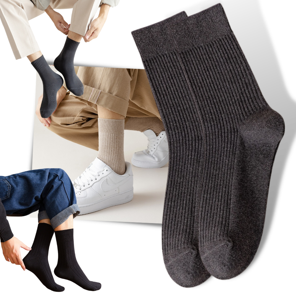 Men's Ribbed Socks (2 Pairs) - Ozerty