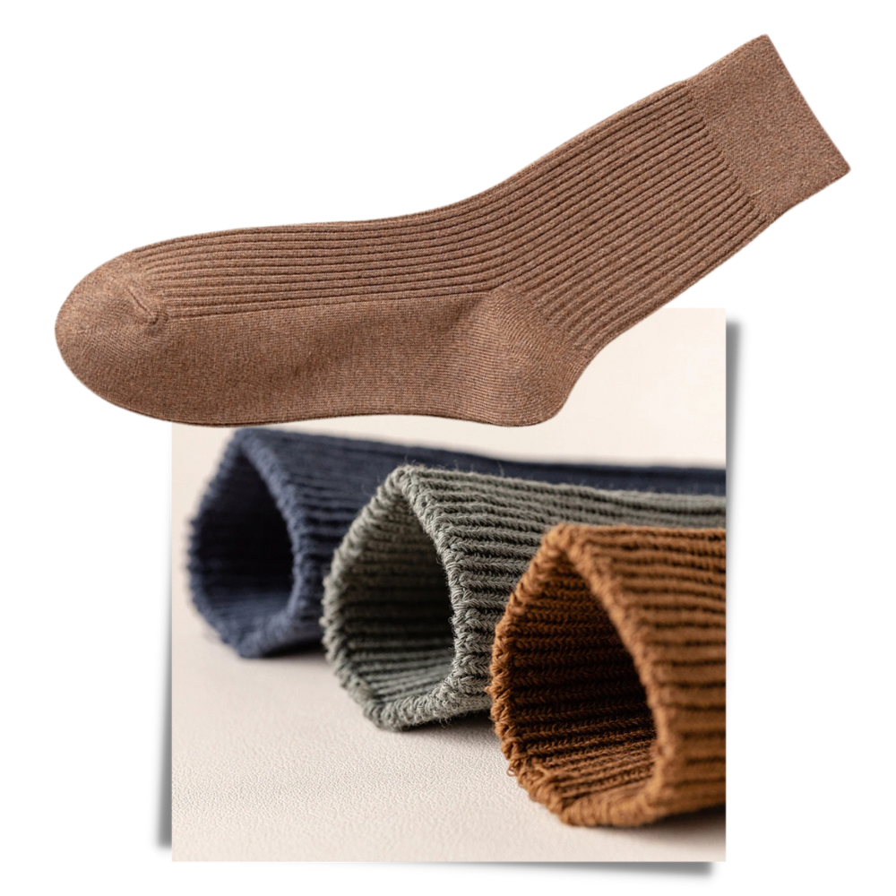 Men's Ribbed Socks (2 Pairs) - Ozerty