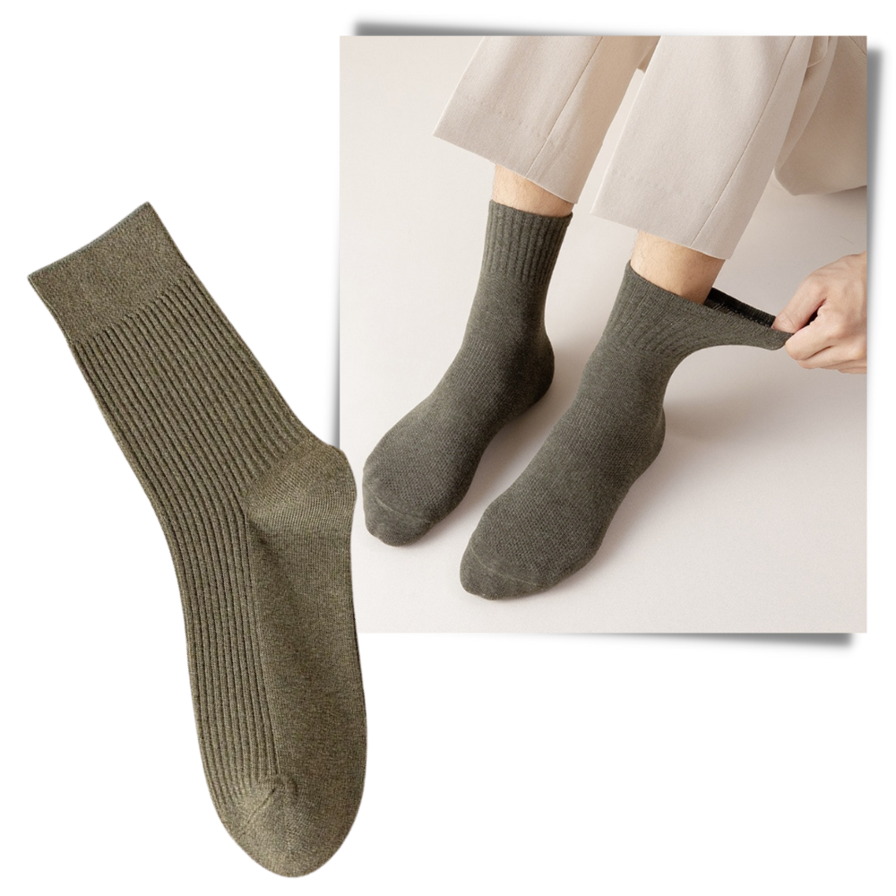 Men's Ribbed Socks (2 Pairs) - Ozerty