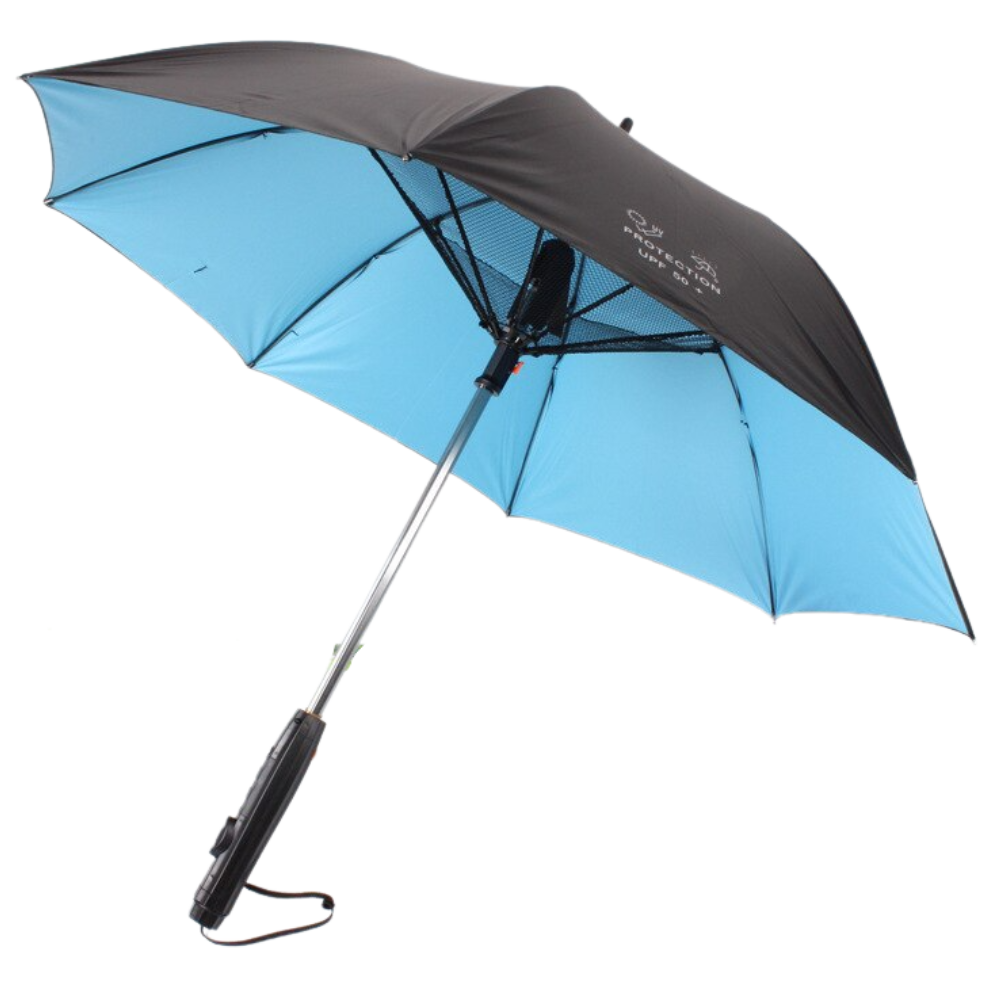 Umbrella With Fan and Water Spray -Blue - Ozerty