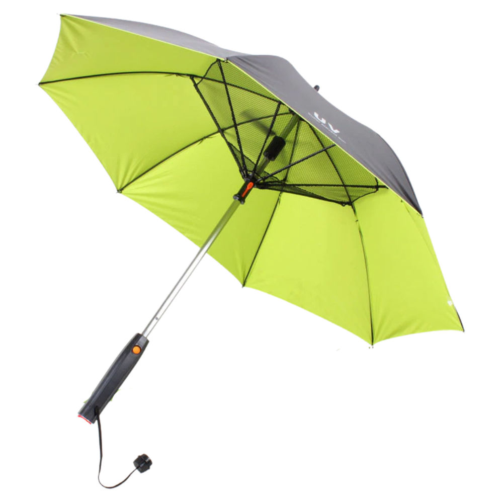 Umbrella With Fan and Water Spray -Green - Ozerty