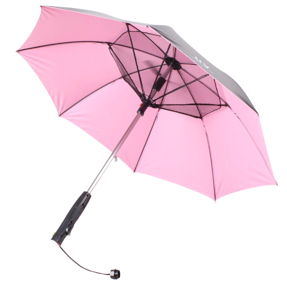 Umbrella With Fan and Water Spray -Pink - Ozerty