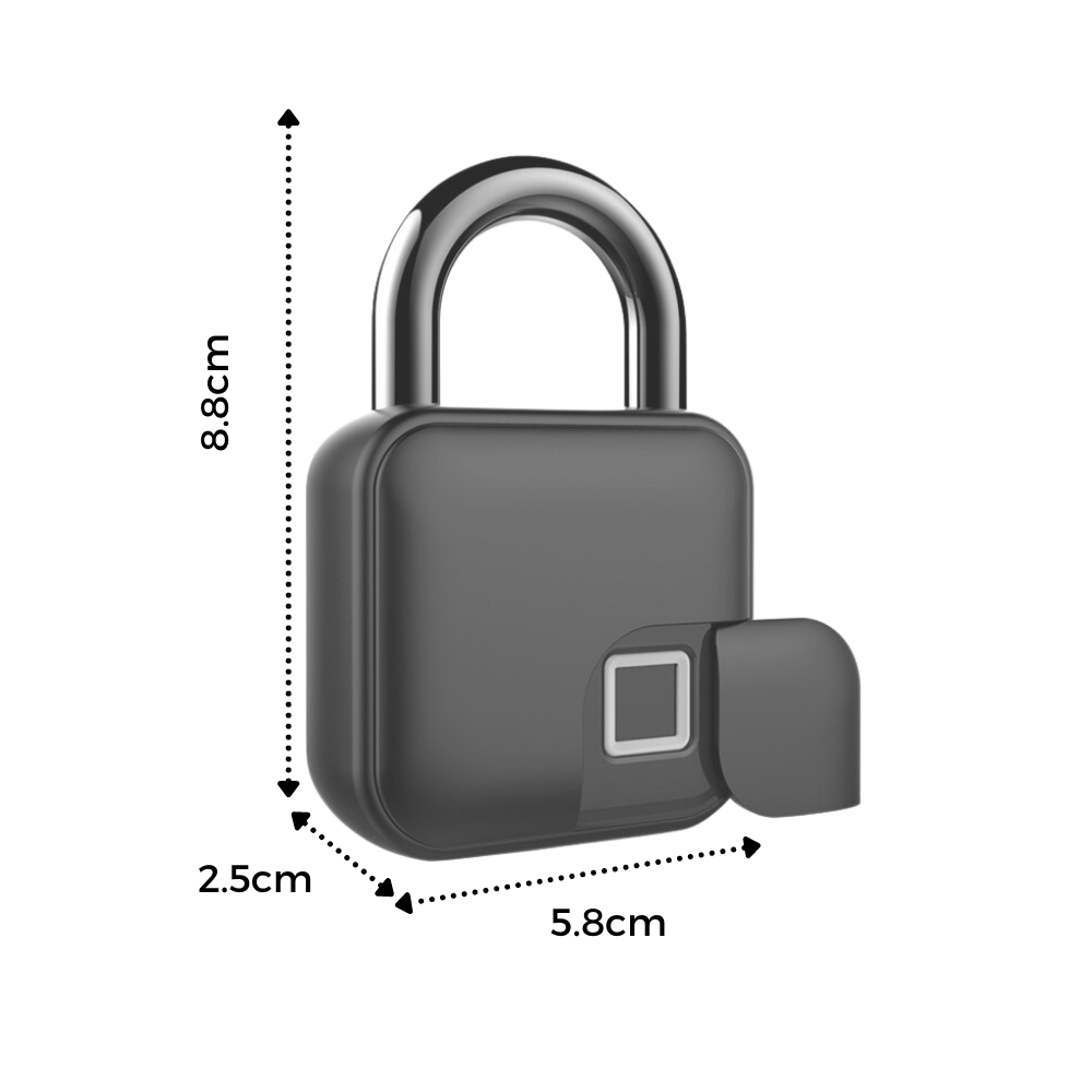 Bluetooth Fingerprint Padlock - Ozerty