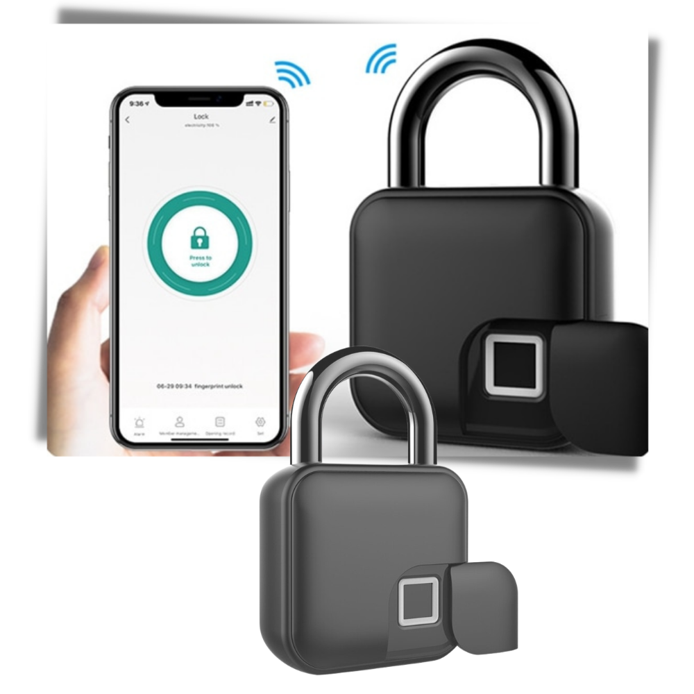 Bluetooth Fingerprint Padlock - Ozerty