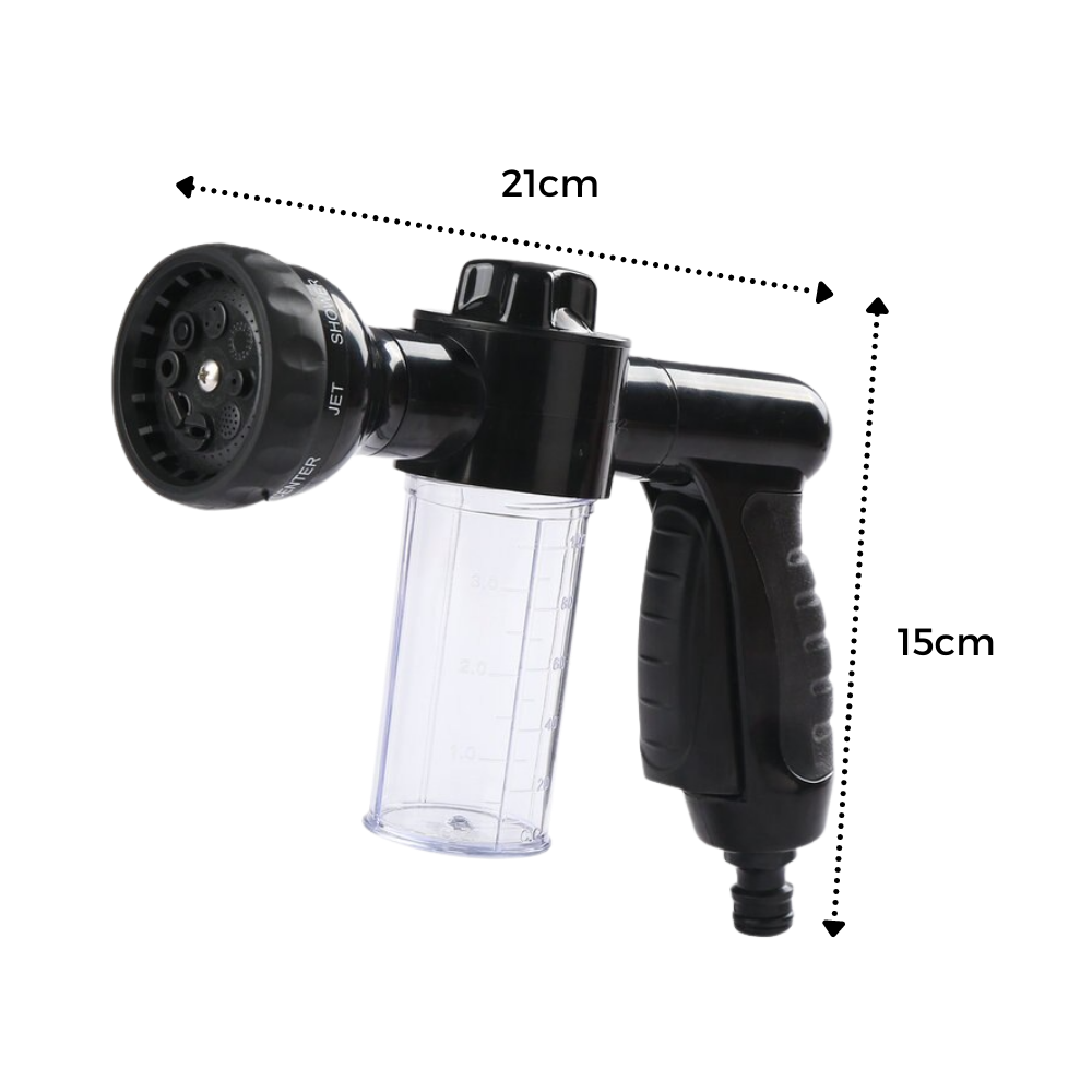 High-Pressure Hose Nozzle Head & Soap Dispenser - Ozerty