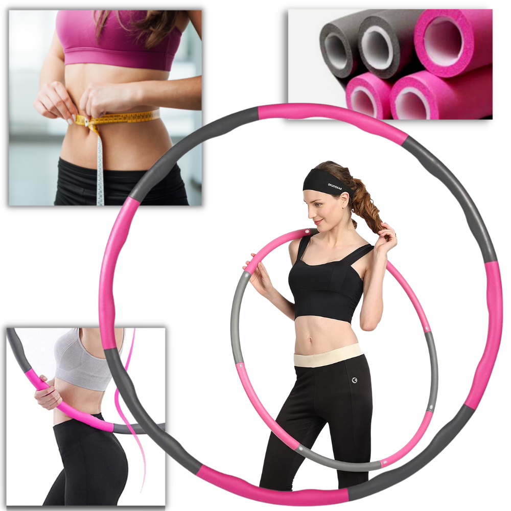 Padded Fitness Hula Hoop Adjustable - Ozerty