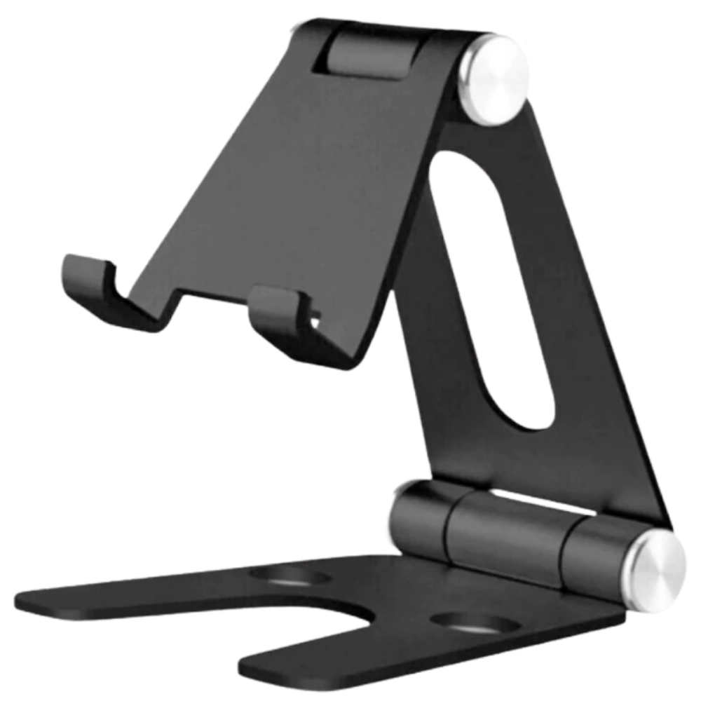 Swivel and Folding Phone Stand -Black - Ozerty