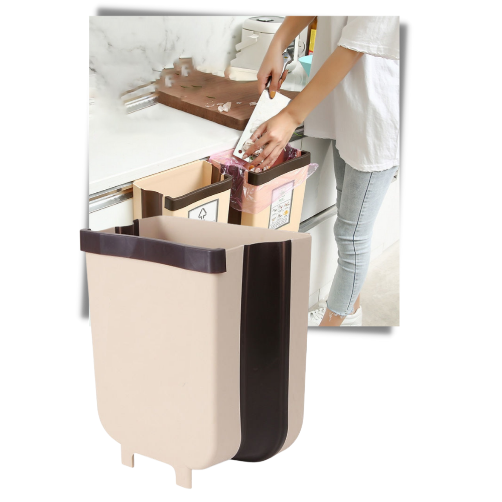 Hanging Expandable Rubbish Storage Bin - Ozerty