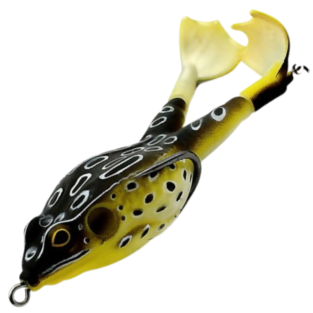 Silicone Frog Fishing Lure -Dark Green - Ozerty