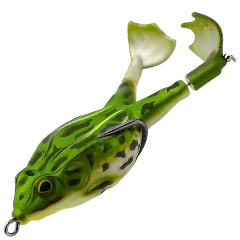 Silicone Frog Fishing Lure -Green - Ozerty