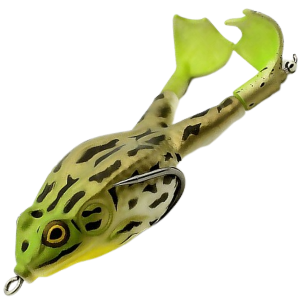 Silicone Frog Fishing Lure -Pale Green - Ozerty