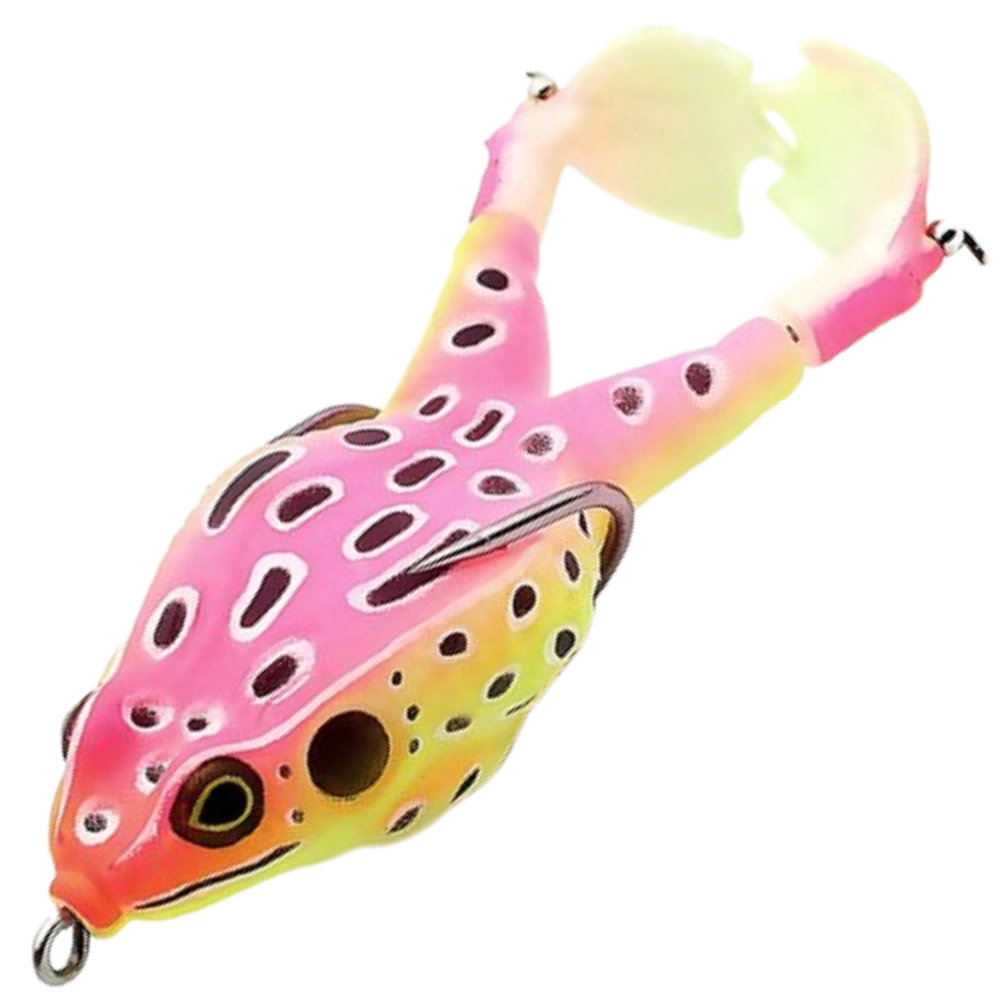 Silicone Frog Fishing Lure -Pink - Ozerty