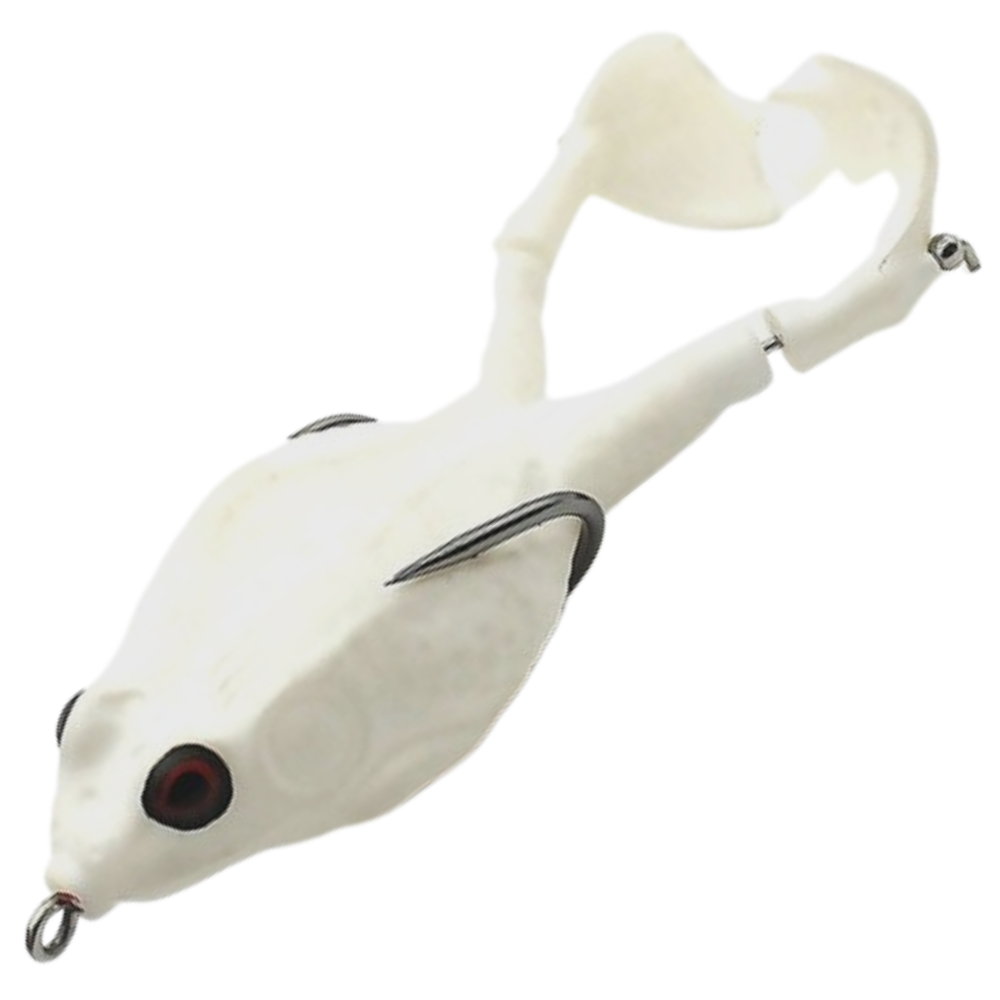 Silicone Frog Fishing Lure -White - Ozerty