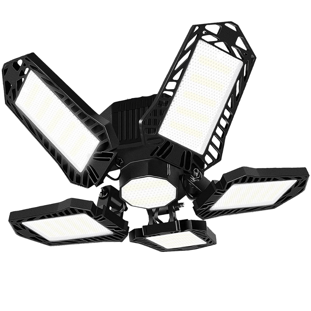 Garage Light with 5 Foldable Panels - Ozerty