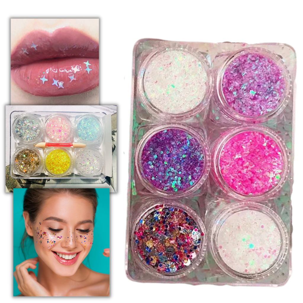 Face and Body Glitter Set - Ozerty