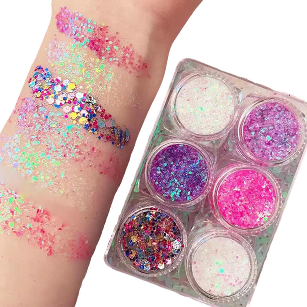 Face and Body Glitter Set -Purple Series - Ozerty