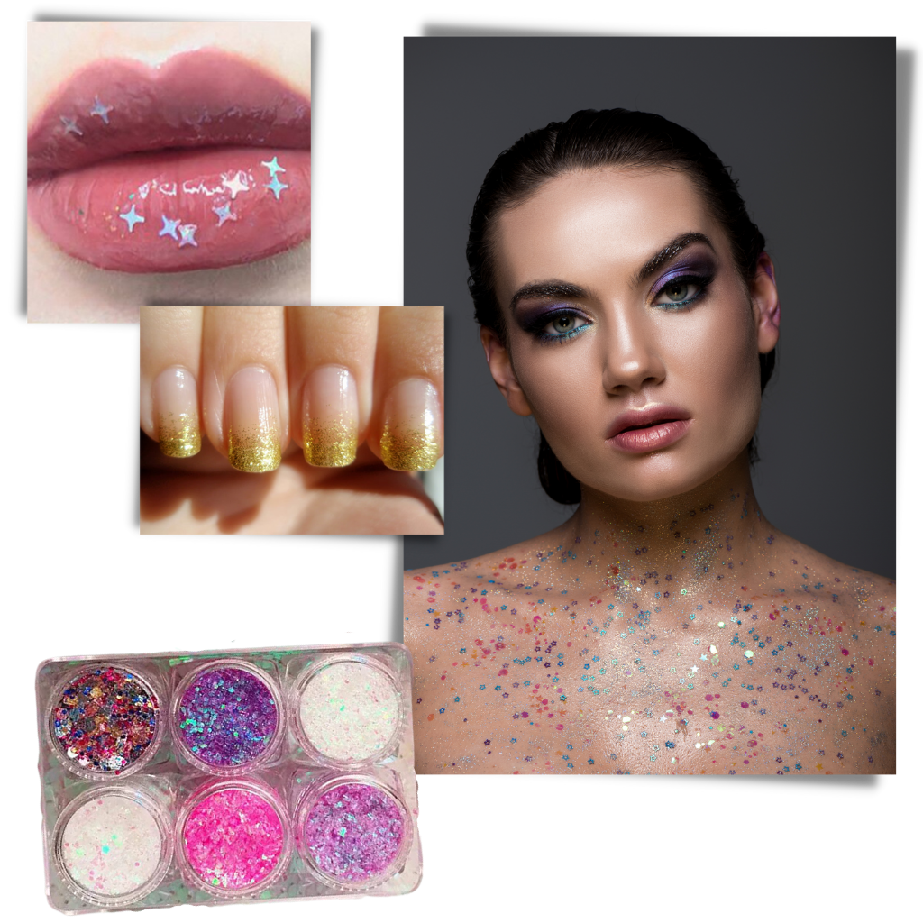 Face and Body Glitter Set - Ozerty