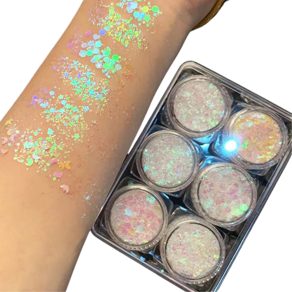 Face and Body Glitter Set -White Series - Ozerty