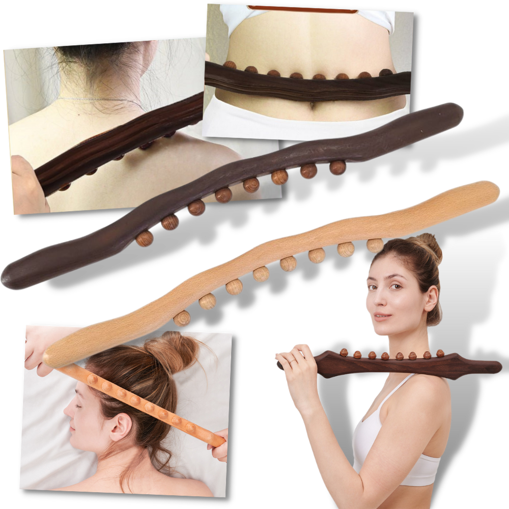 Natural Wood Muscle Massager - Ozerty