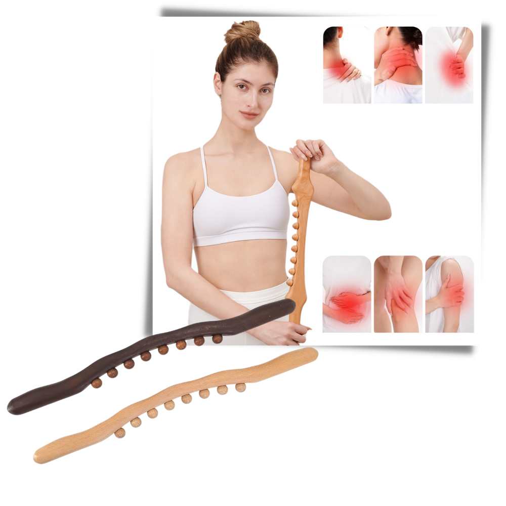 Natural Wood Muscle Massager - Ozerty