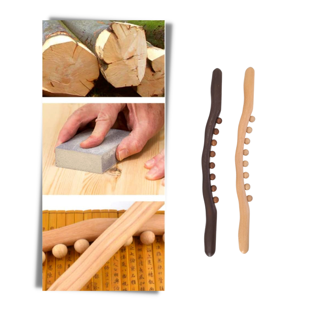 Natural Wood Muscle Massager - Ozerty