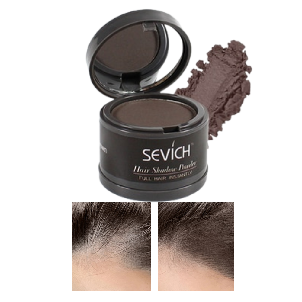 Hair Root Concealer Powder -Dark Brown - Ozerty