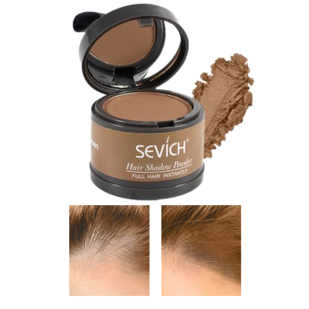 Hair Root Concealer Powder -Light Brown - Ozerty